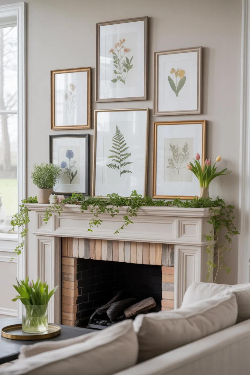 Spring Mantle Decor Ideas