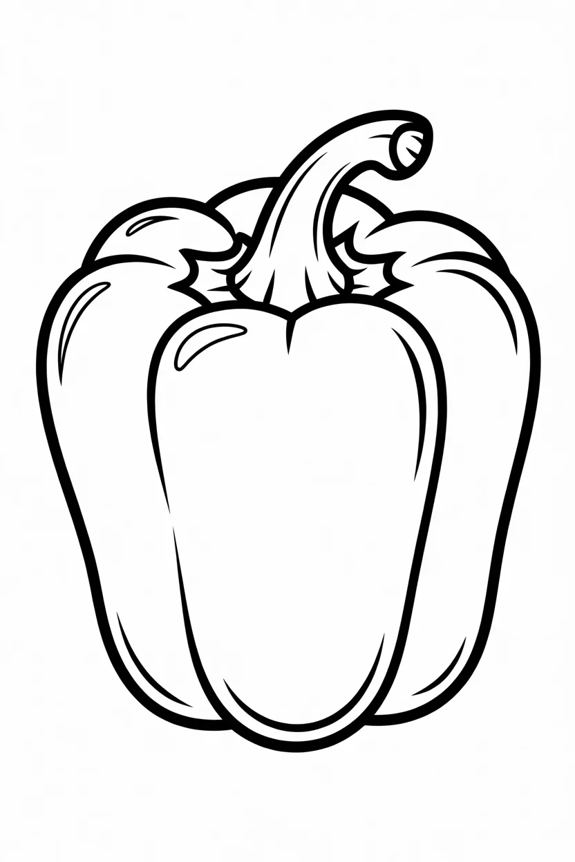 6 Capsicum coloring pages free printable 