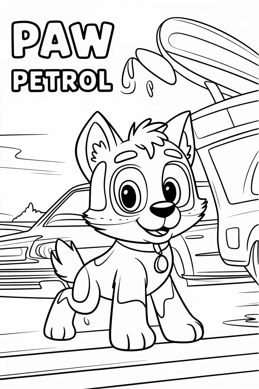 4 Paw petrol coloring pages free printable 