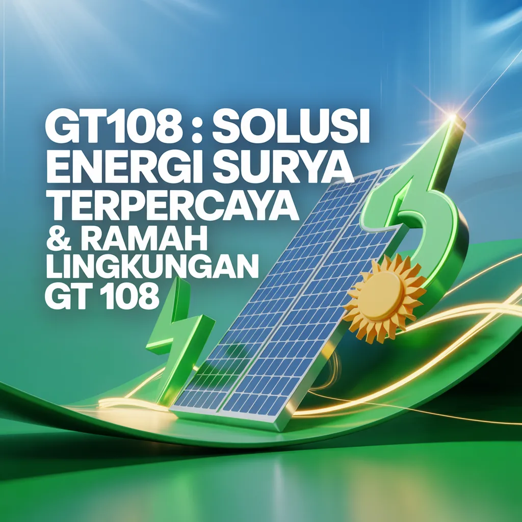 GT108 : Solusi Energi Surya Terpercaya & Ramah Lingkungan GT 108