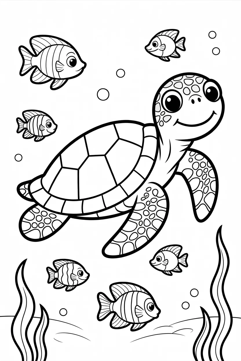 Sea Turtle Coloring Pages Free Printable