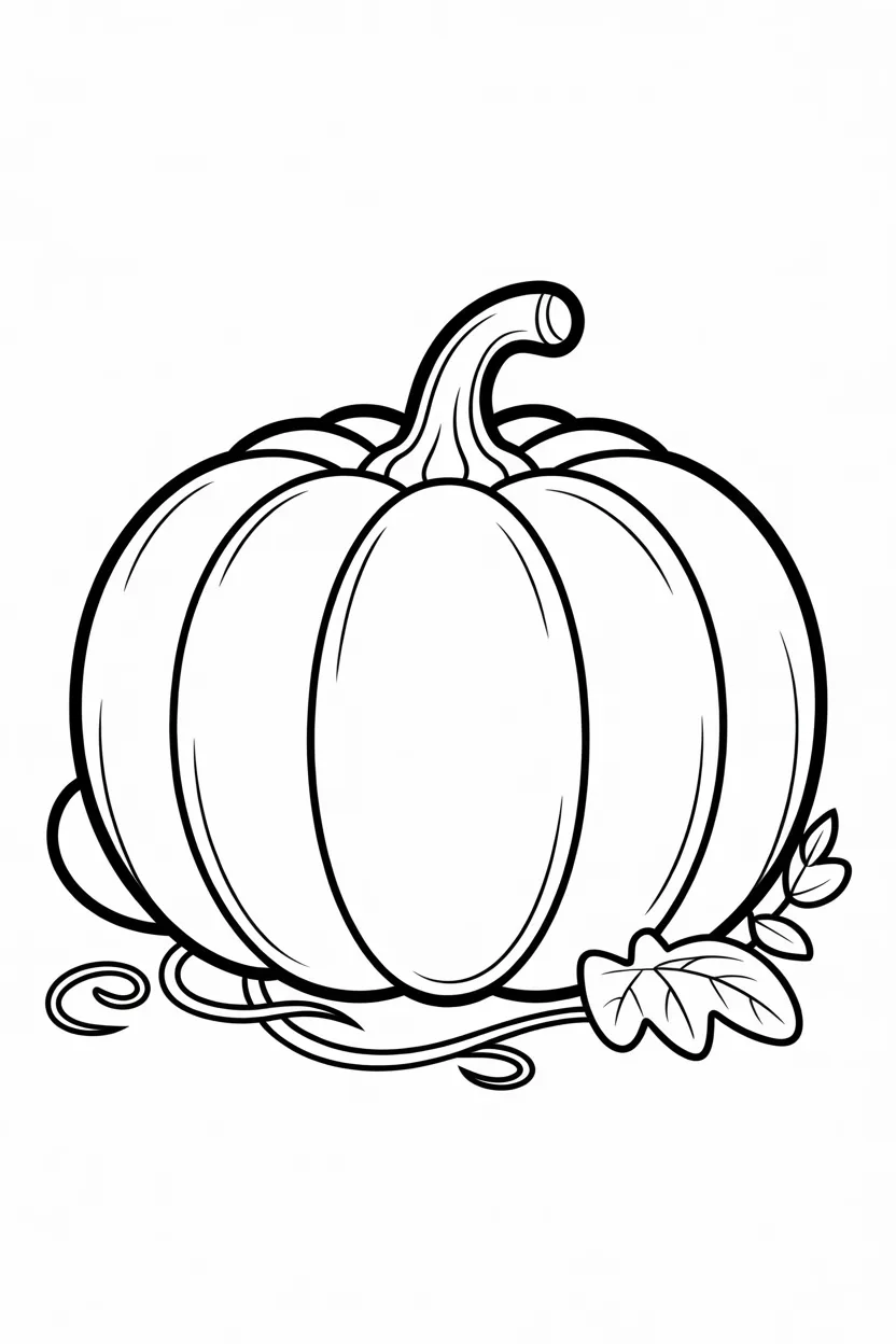 5 Pumpkin coloring pages free printable
