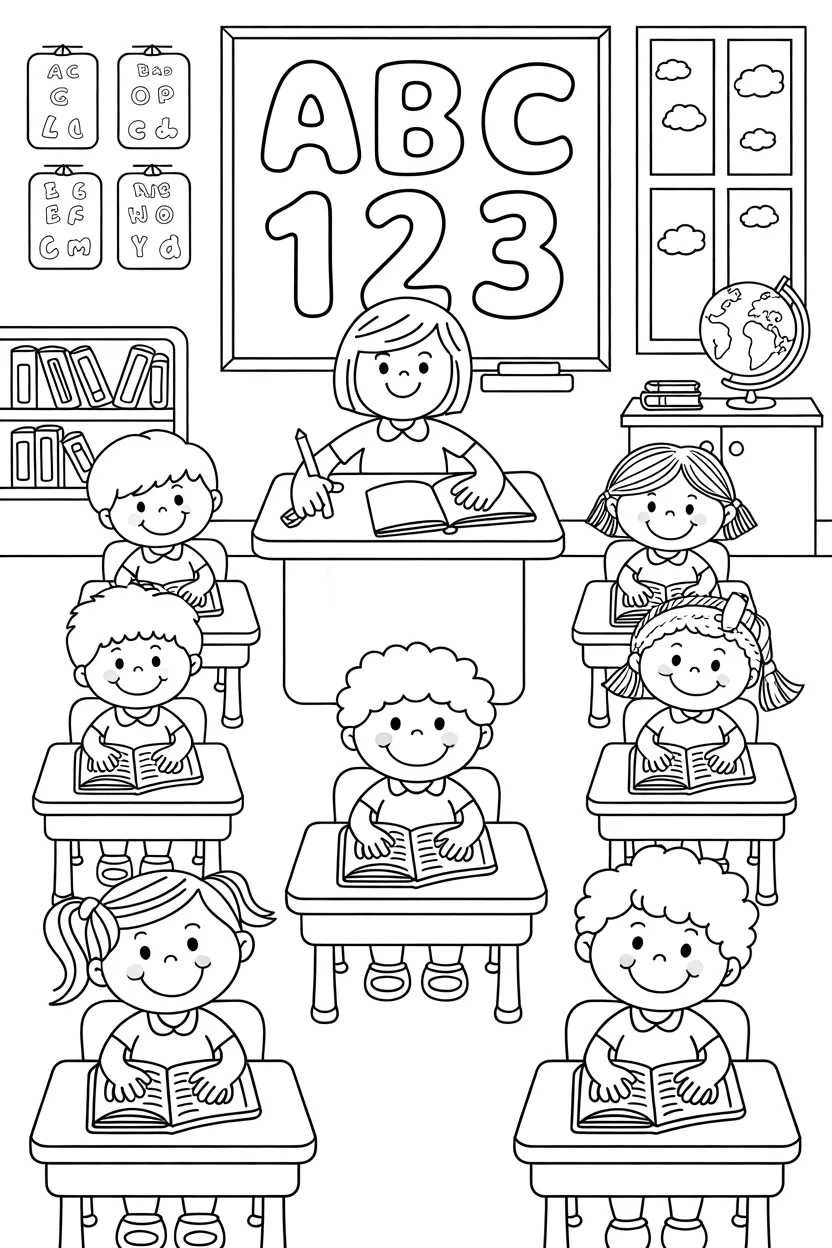 5 Kids activity coloring pages free printable