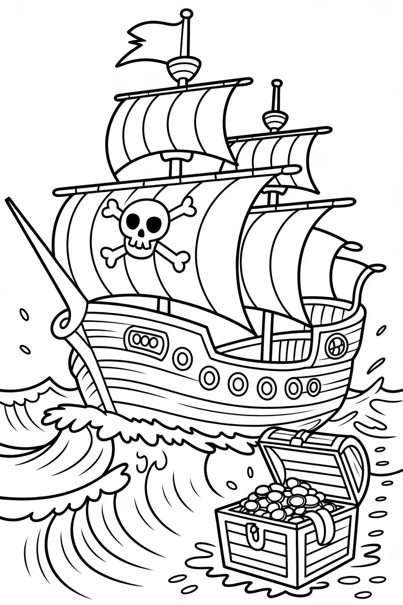 pirate ship coloring pages free printable