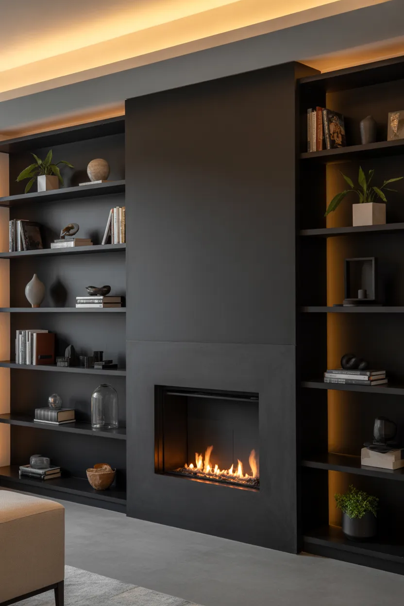 Black Fireplace Ideas