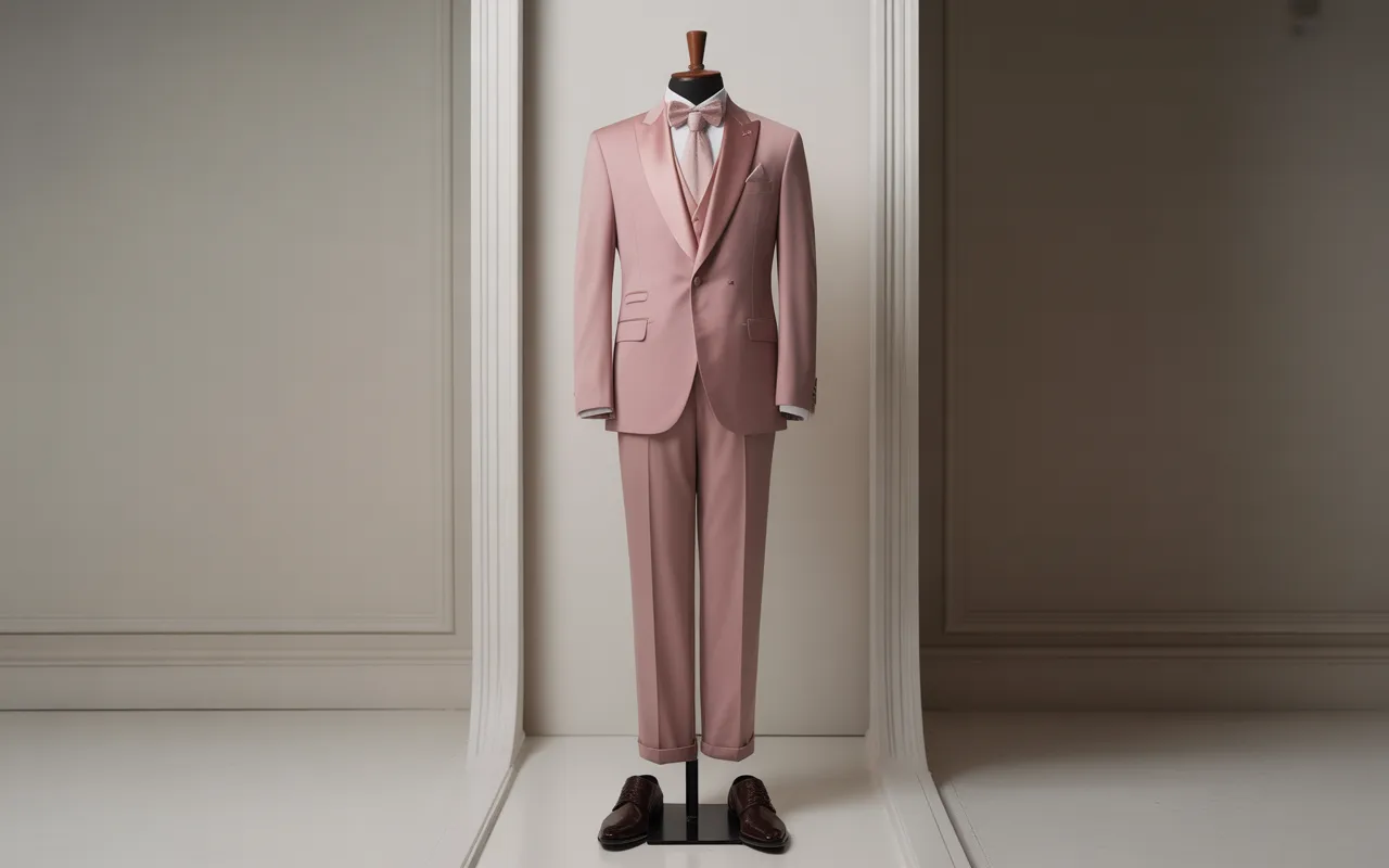 Costume rose homme
