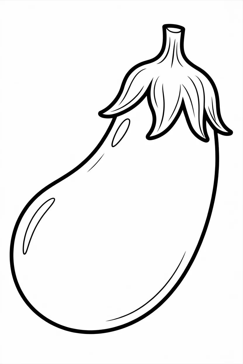 5 Brinjal coloring pages free printable