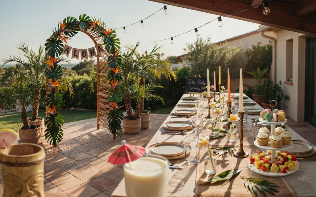 Palm Party Setup