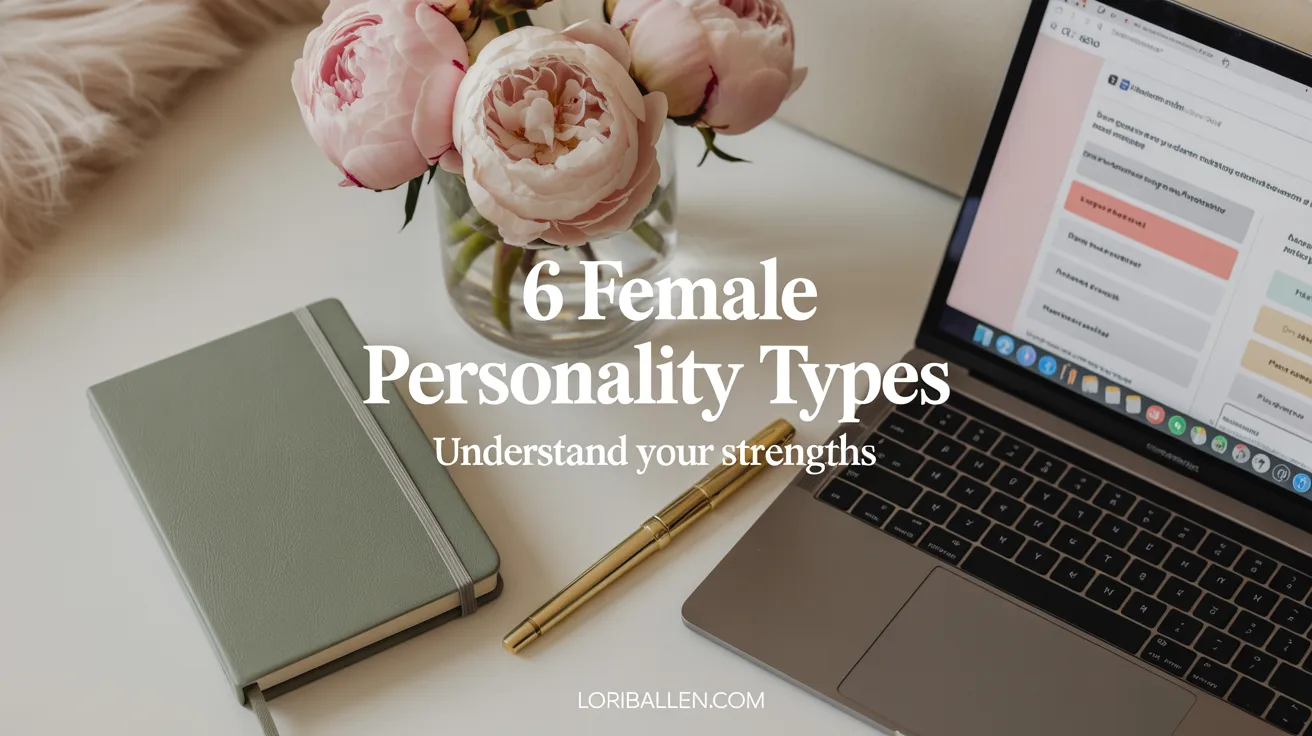 Female personality types illustration