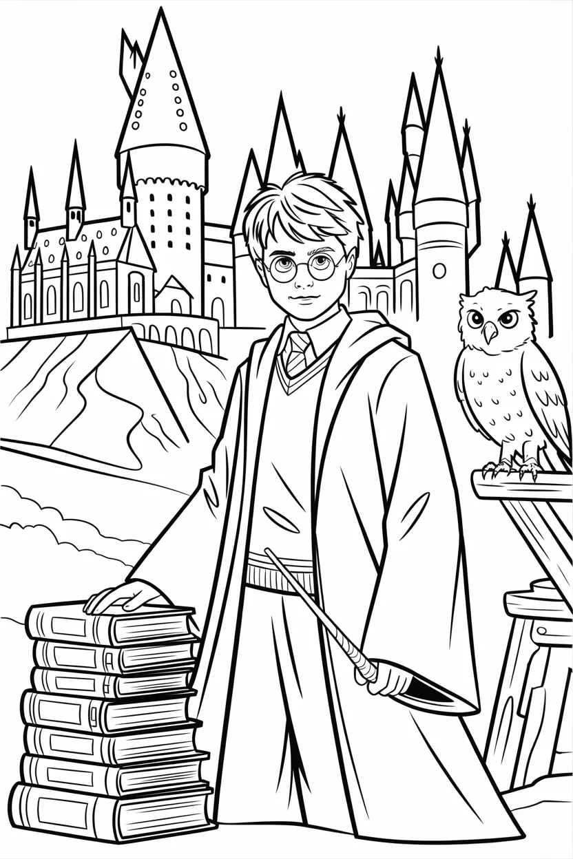 harry potter coloring pages free printable