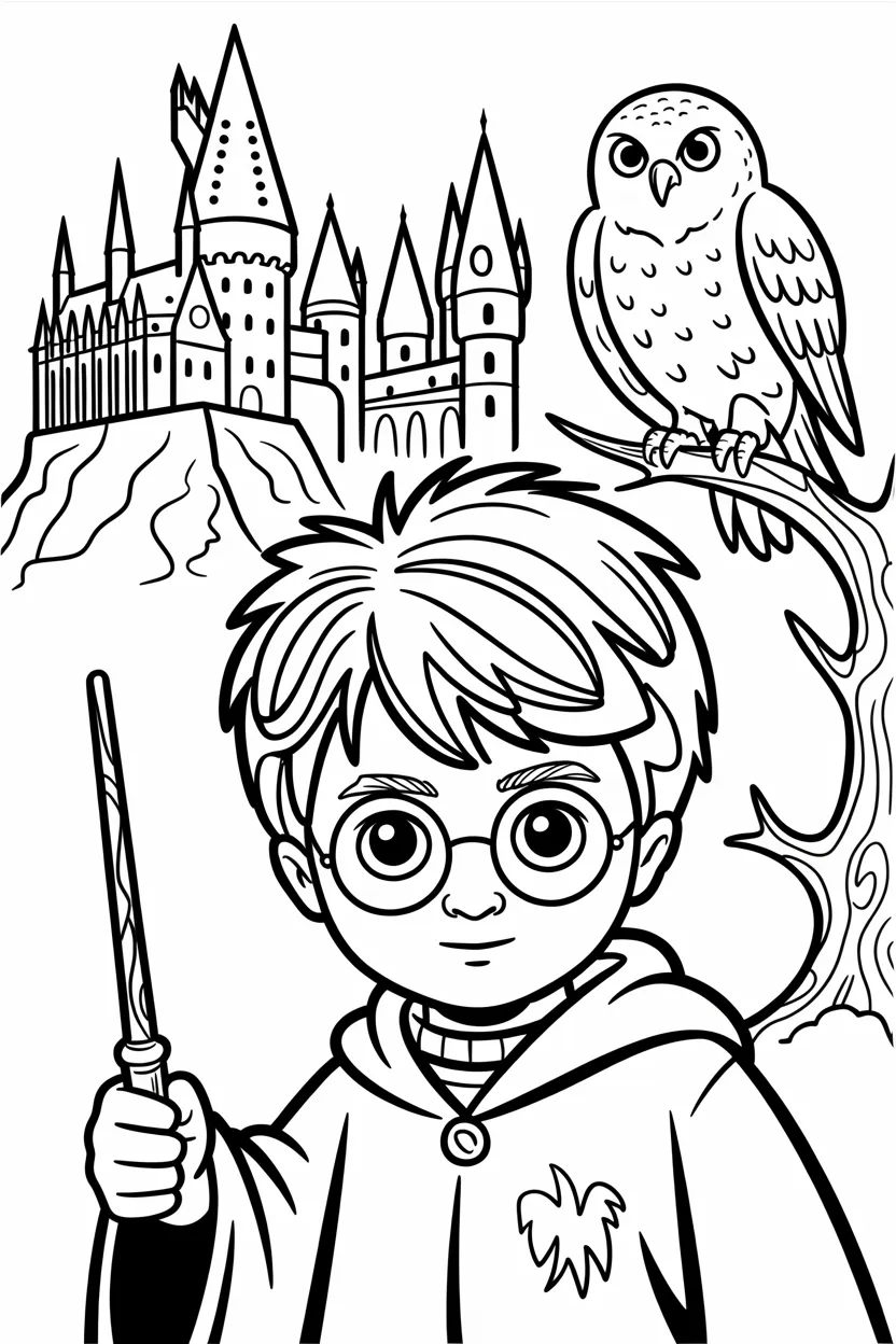 harry potter coloring pages free printable