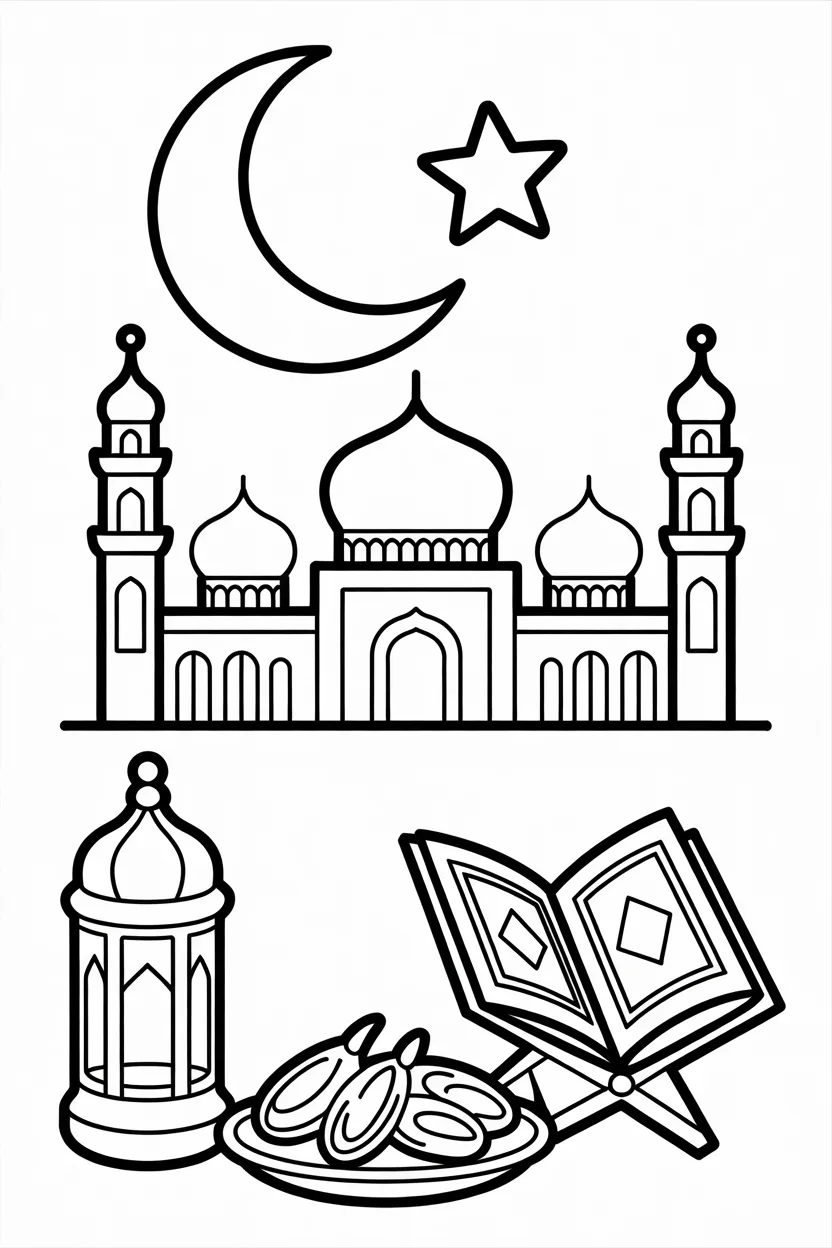 Ramadan Coloring Pages Free Printable