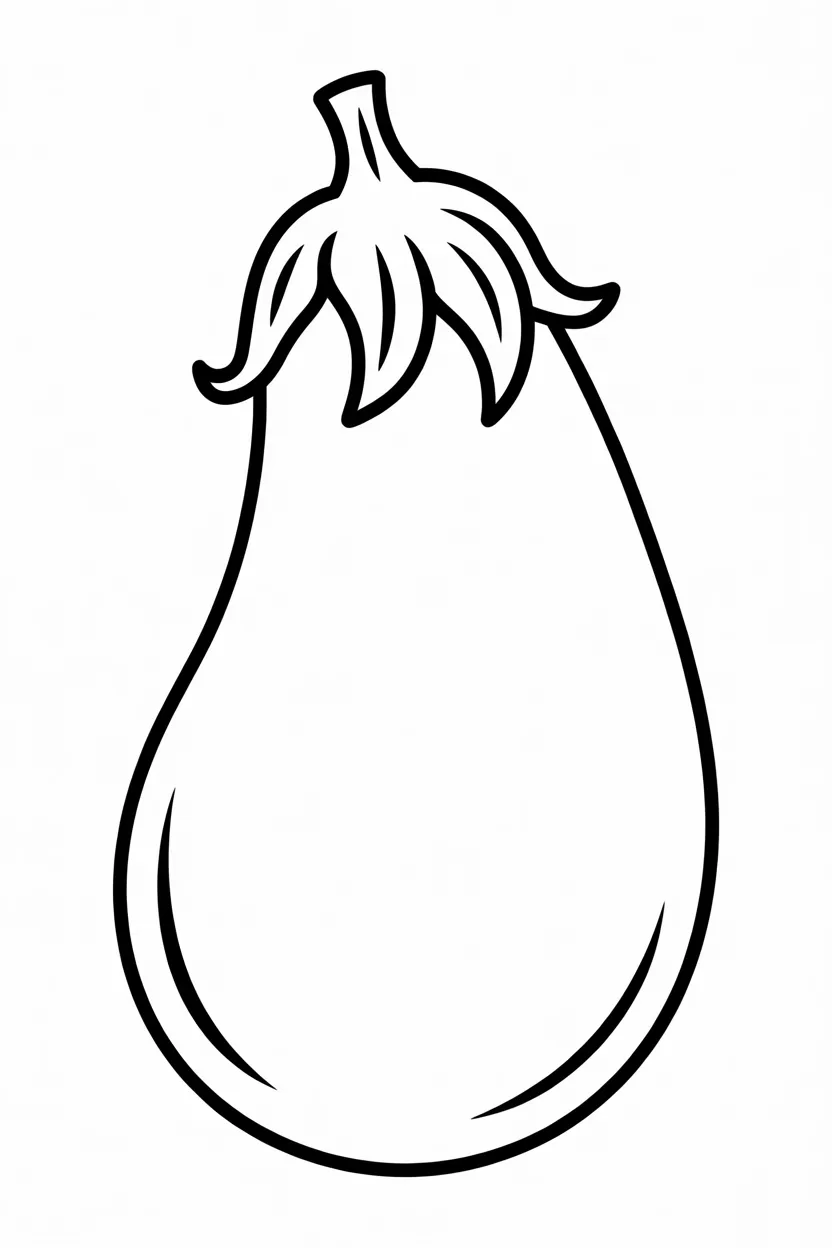5 Brinjal coloring pages free printable