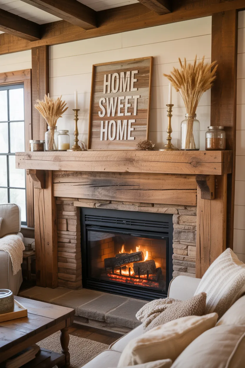 Modern Farmhouse Fireplace Ideas