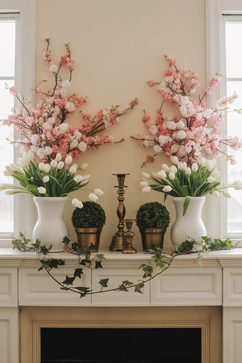 Spring Mantle Decor Ideas