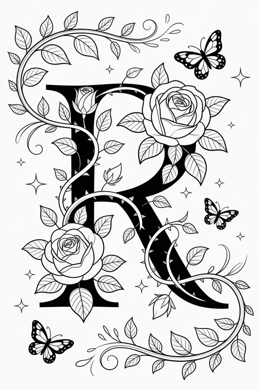 alphabet letter R coloring pages