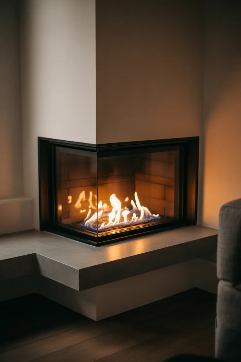 Corner Fireplace Ideas