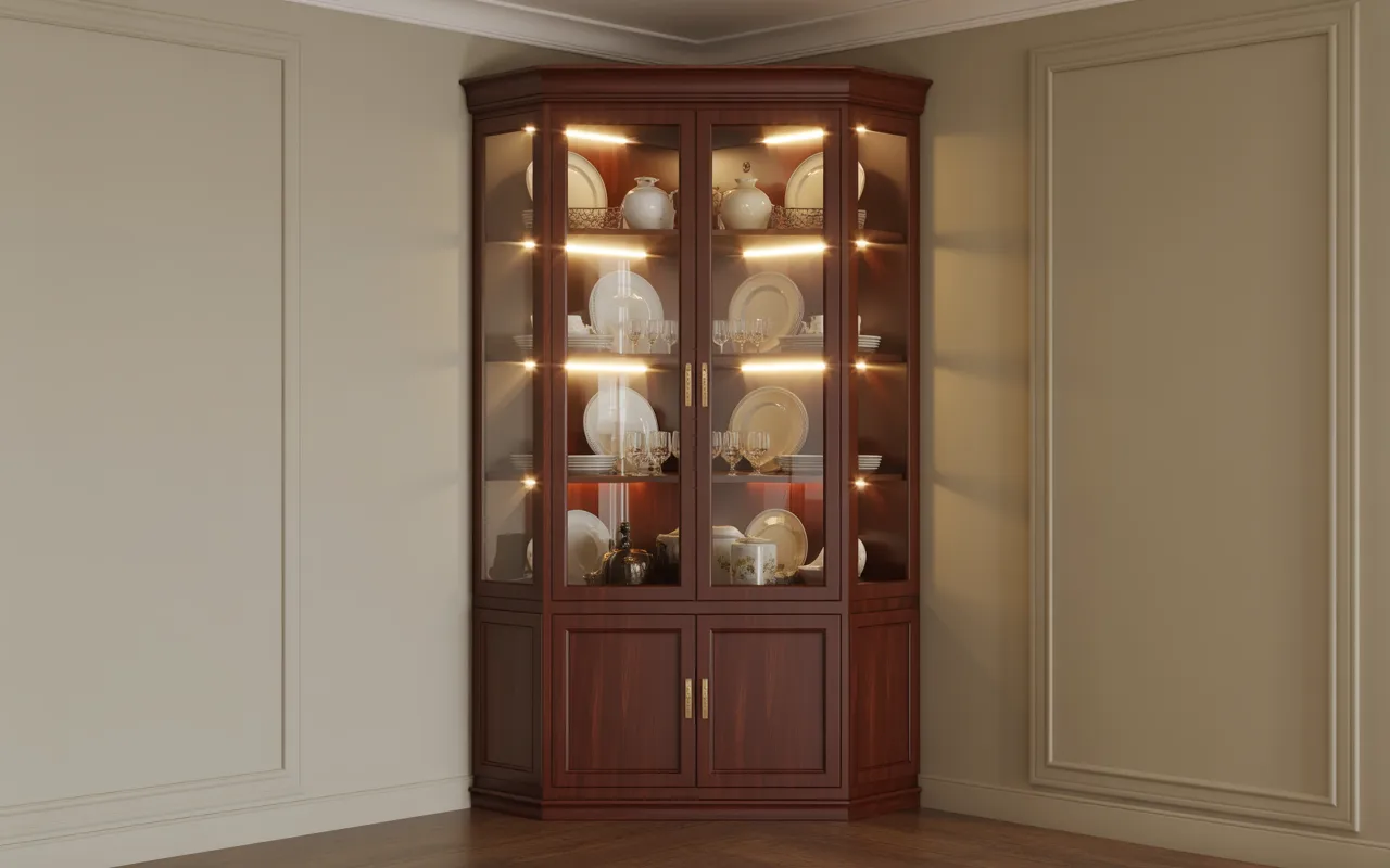 Corner Display Cabinet