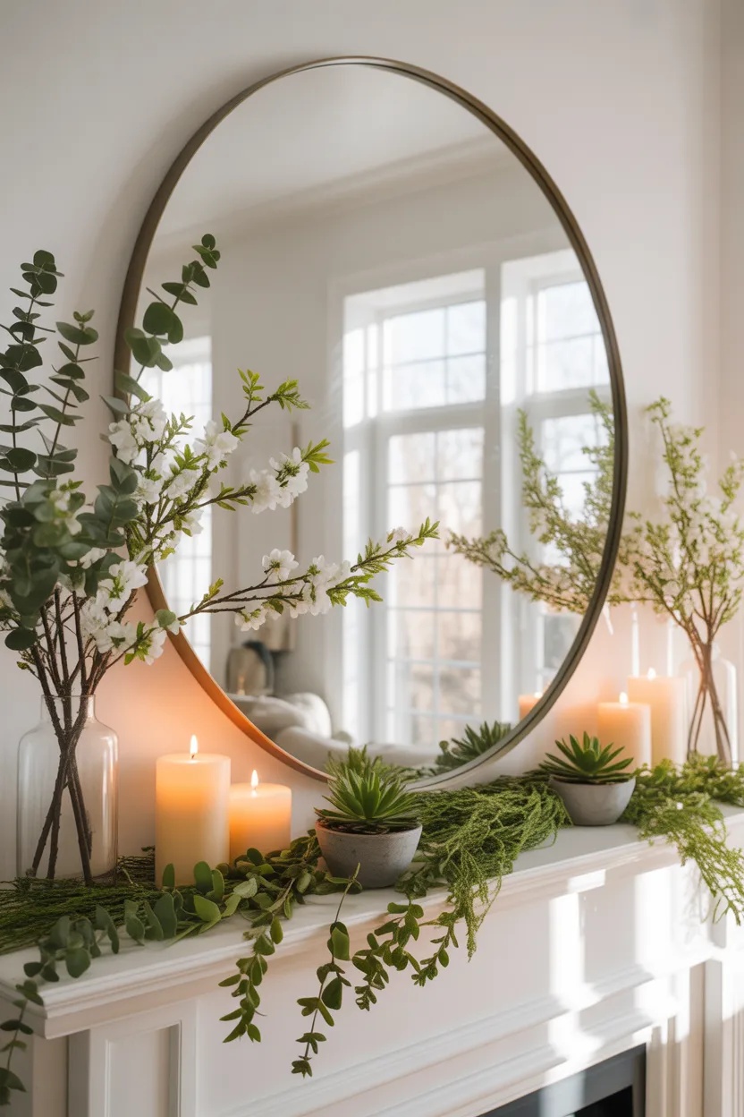 Spring Mantle Decor Ideas
