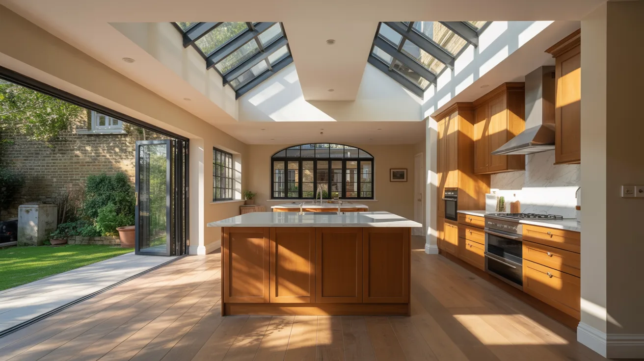 Open-plan kitchen extension in a London terraced house