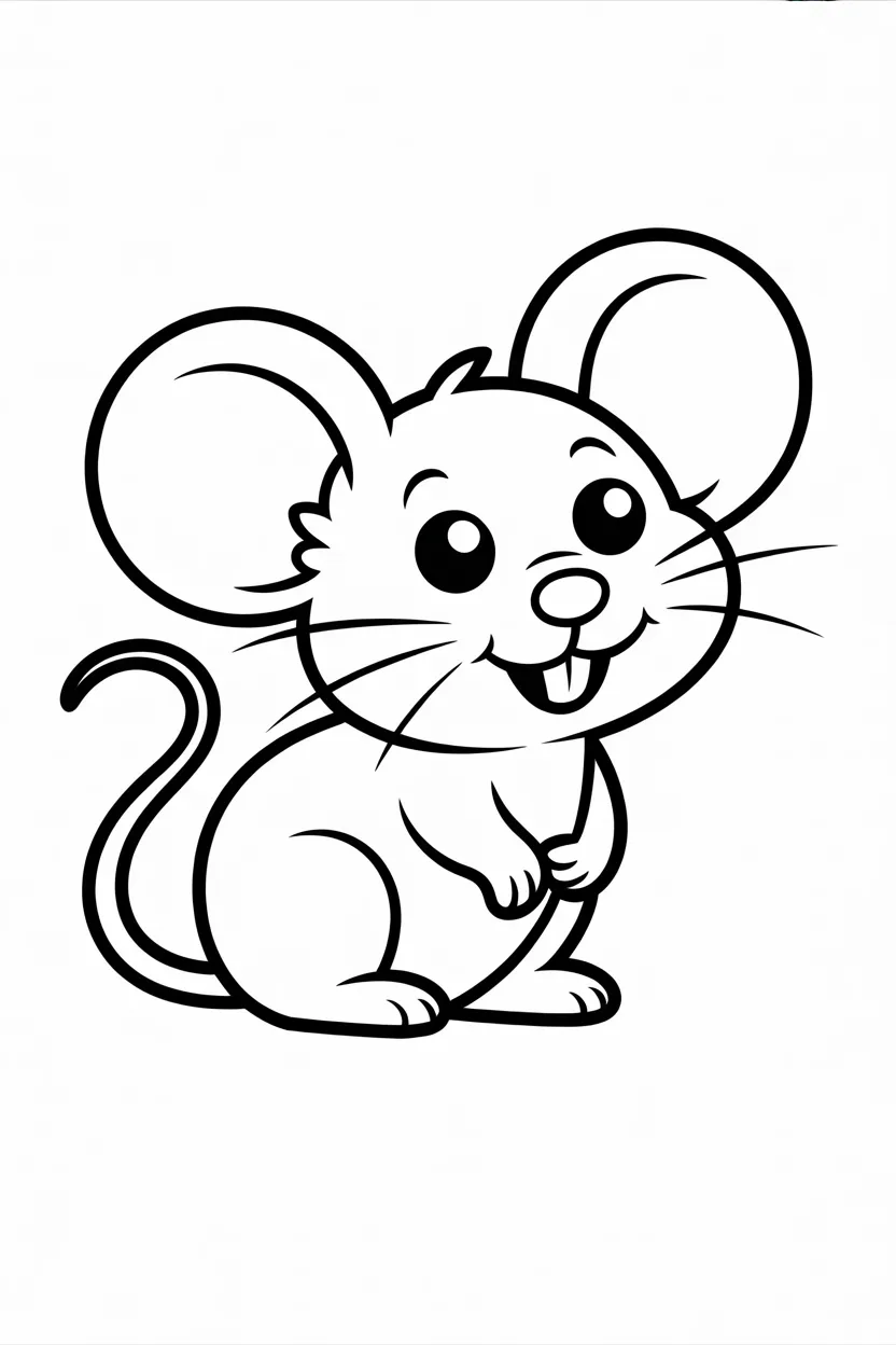 mouse coloring pages free printable