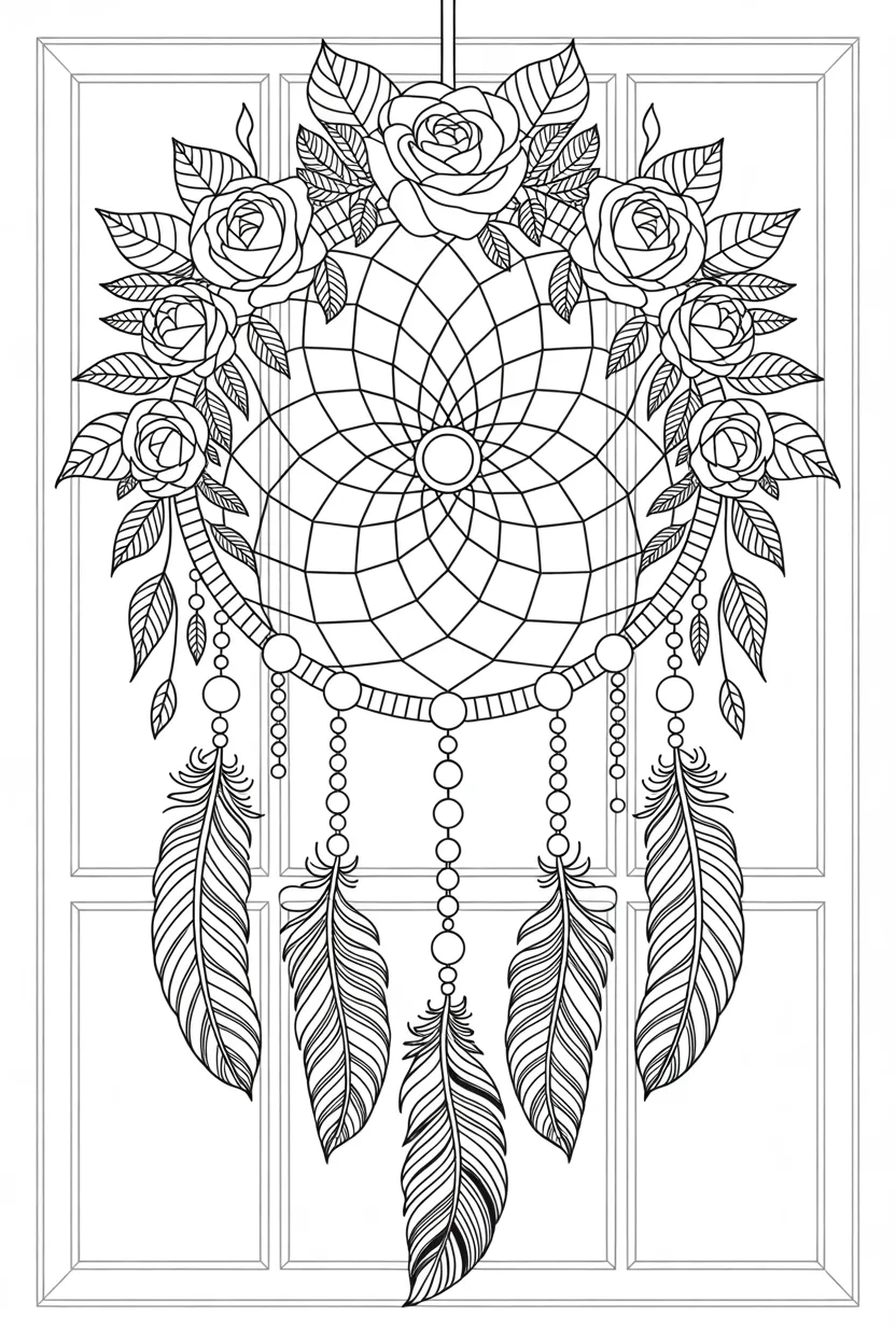 dream catchers coloring pages