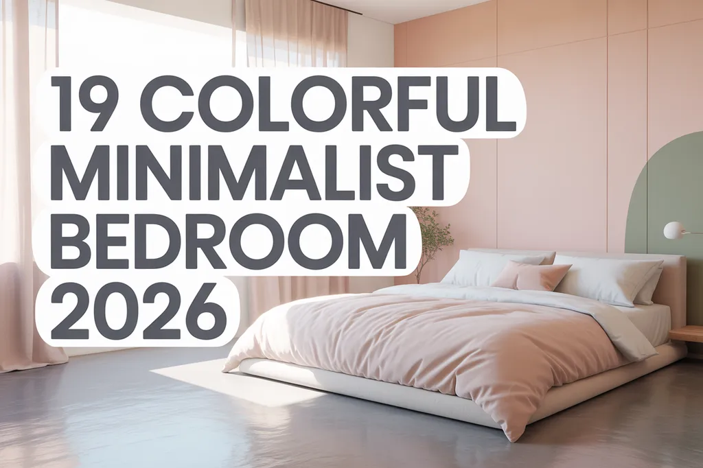 Colorful Minimalist Bedroom Ideas