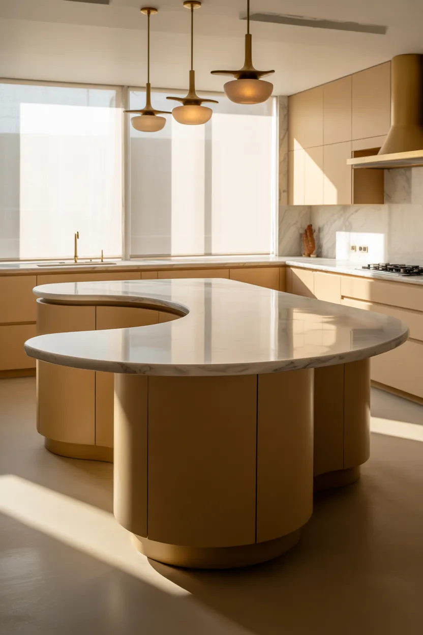 Curved Kitchen Island Ideas