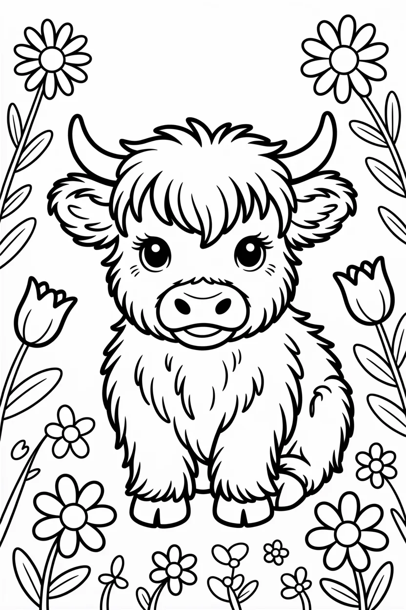 cute cow coloring pages free printable