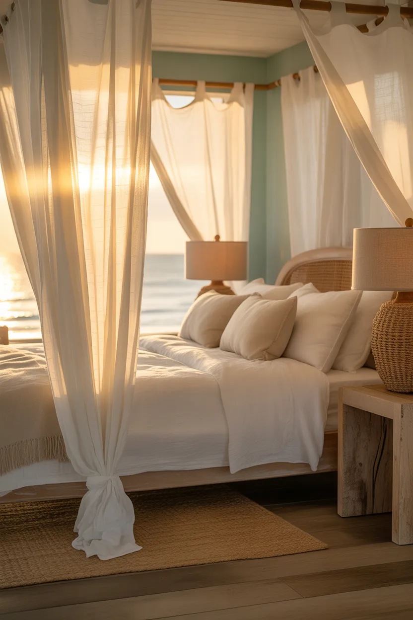 Coastal Boho Bedroom Decor