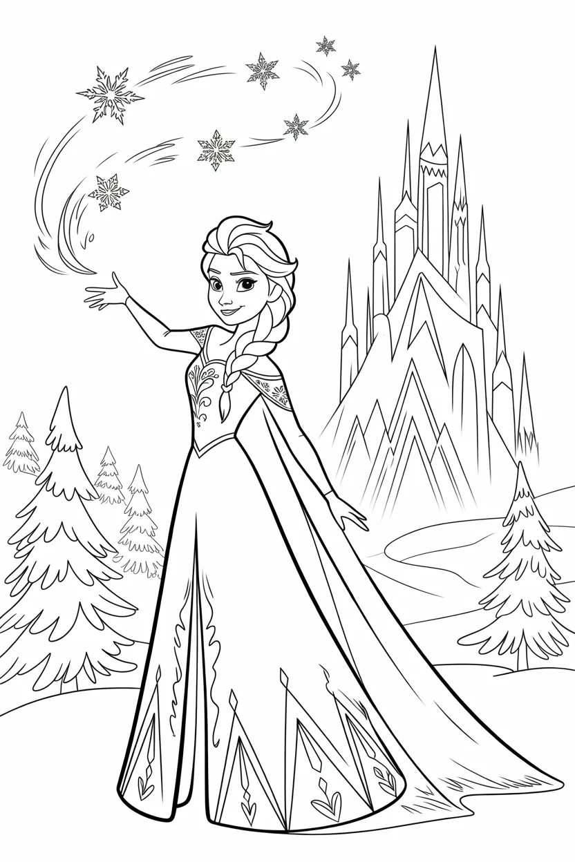 frozen coloring pages free printable