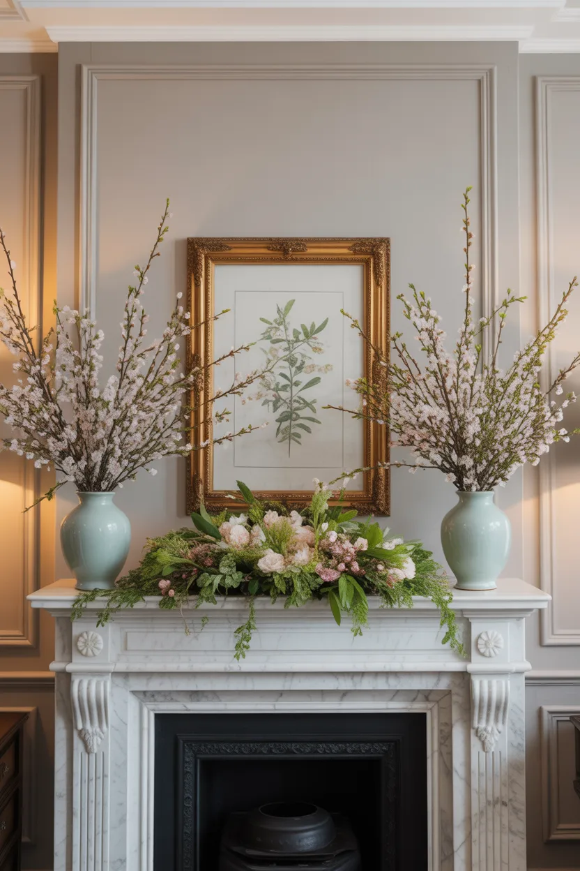 Spring Mantle Decor Ideas