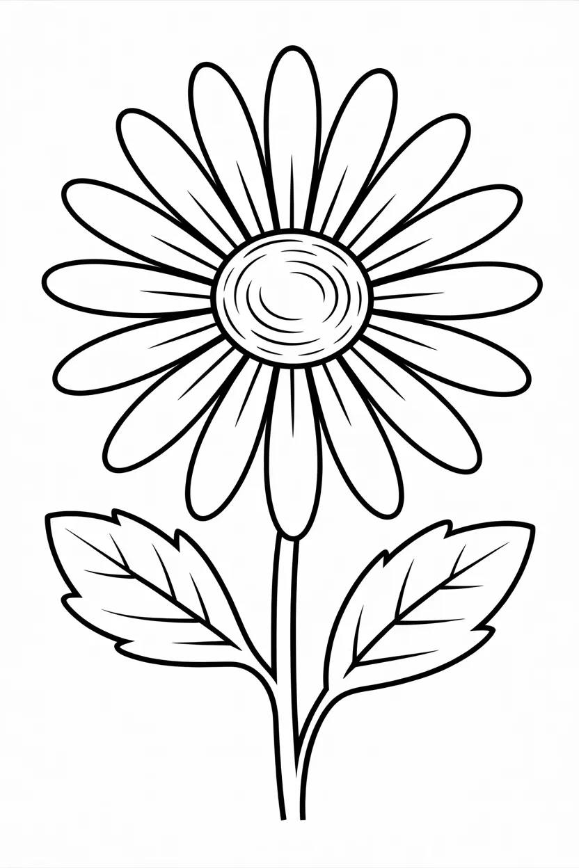 daisy flowers coloring pages free printable
