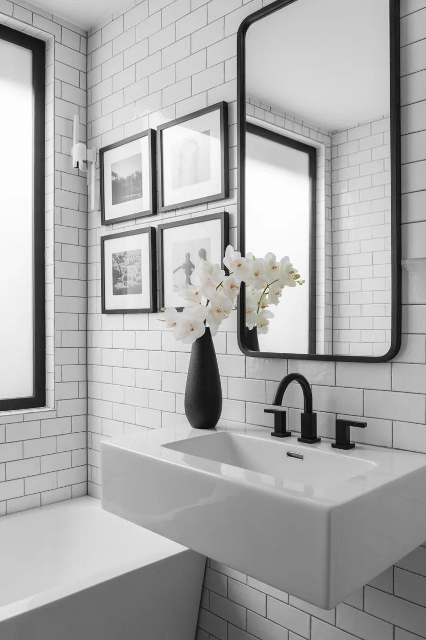 Black and White Bathroom Ideas