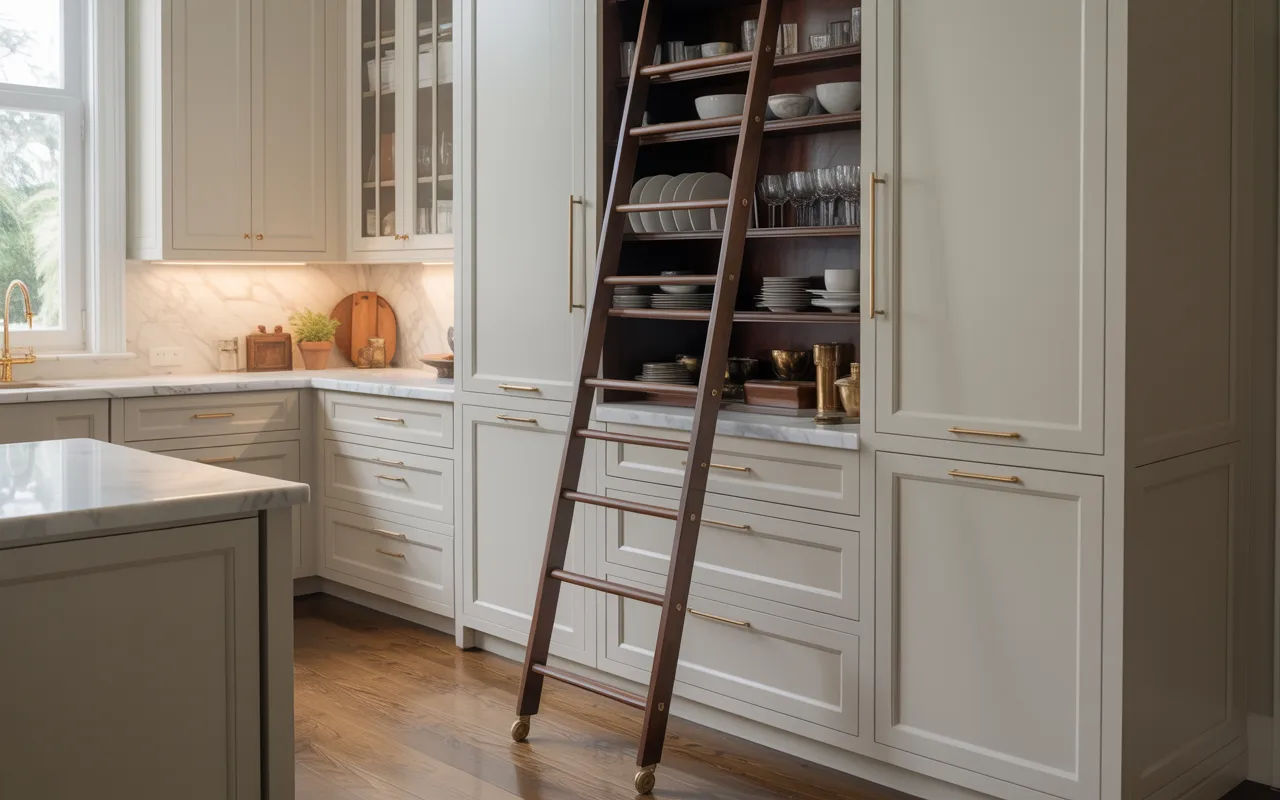 Ladder Cabinet Access