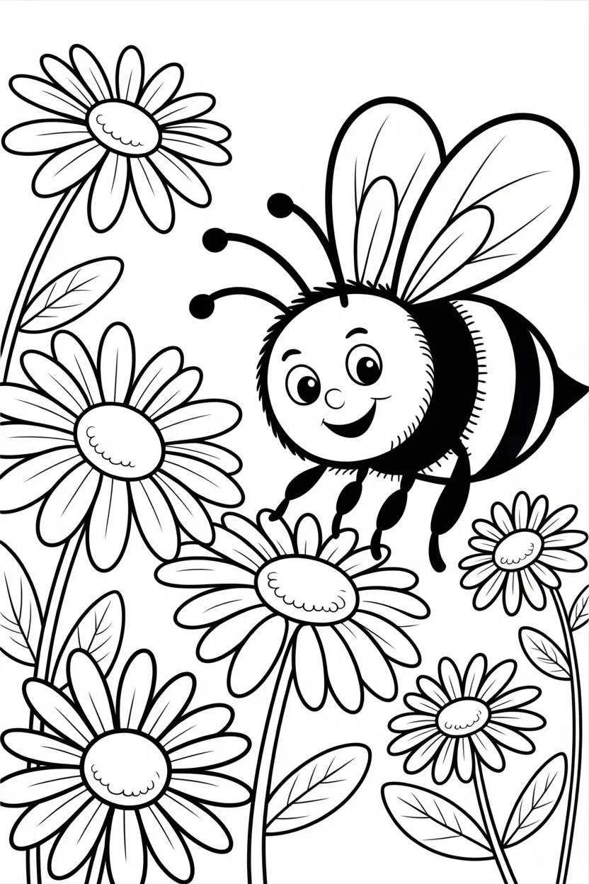5 Honeybee coloring pages free printable