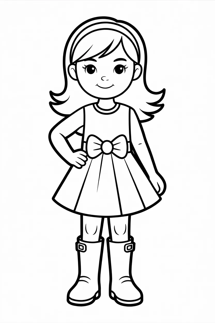 Fashion girl coloring pages free printable