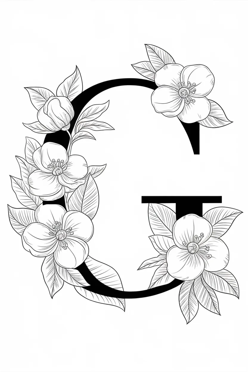 Alphabet Letter G Coloring Pages