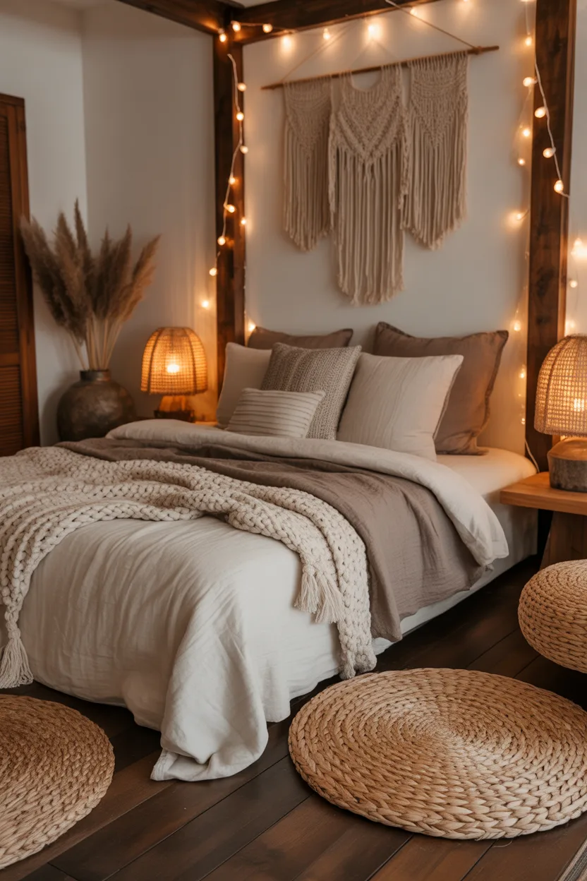 Cozy Dark Boho Bedroom Ideas