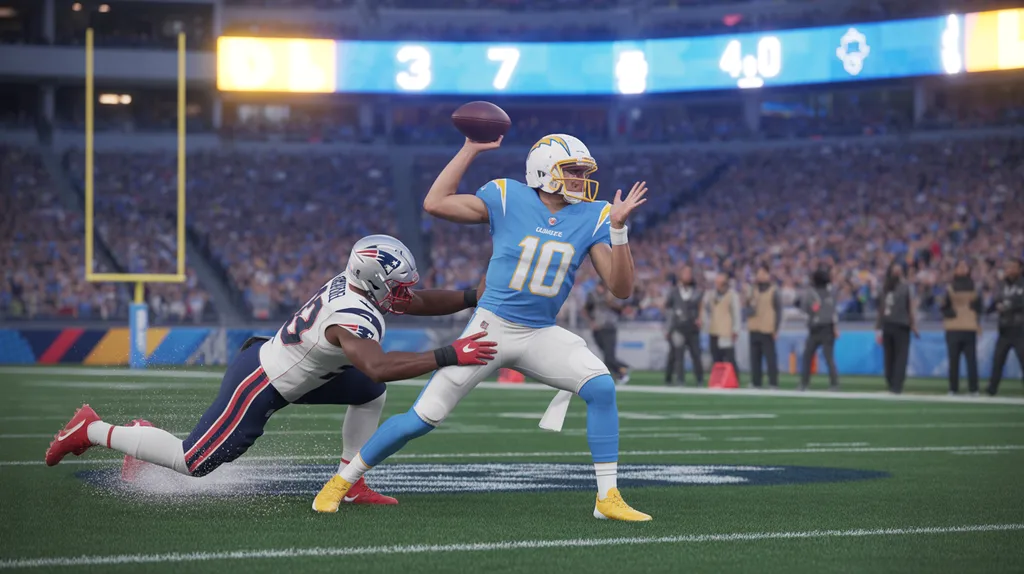 Chargers vs New England Patriots Match Player Stats