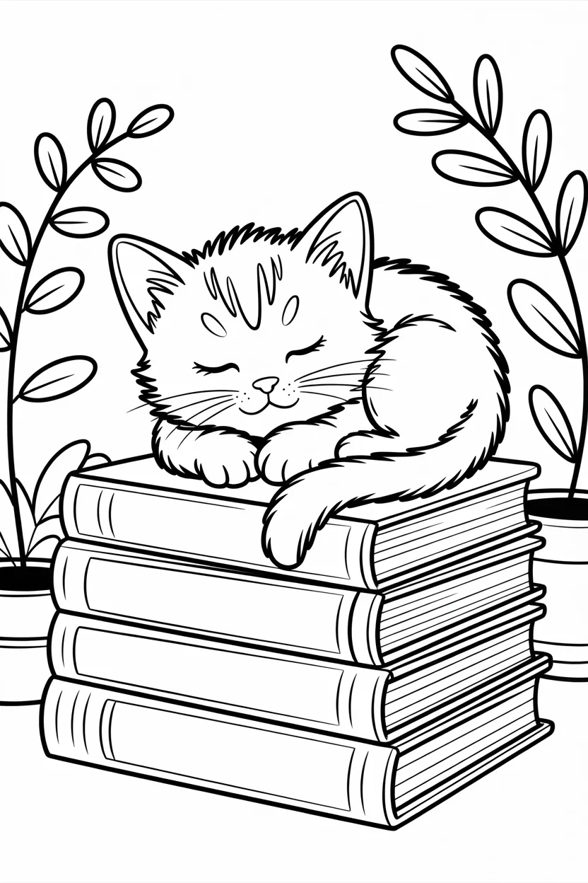 cute cat coloring pages free printable