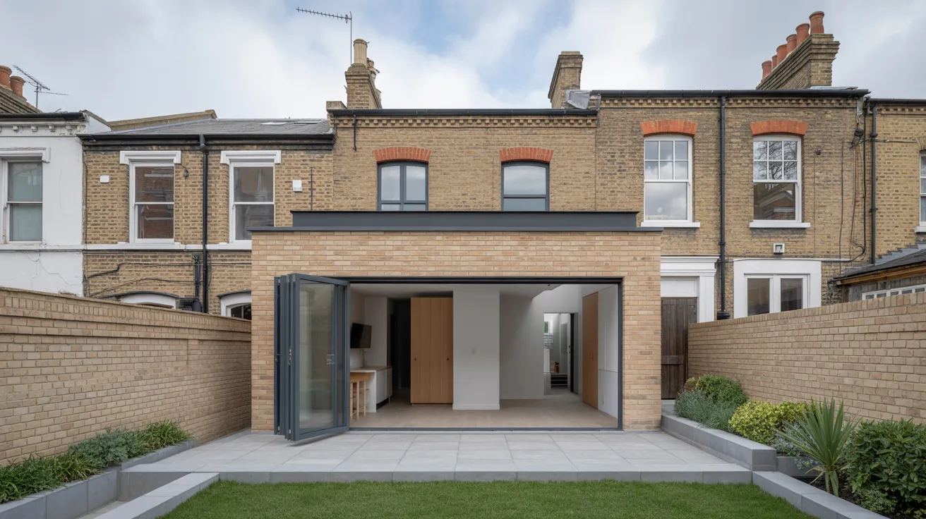 London home extension planning sketch with Labour planning reform documents