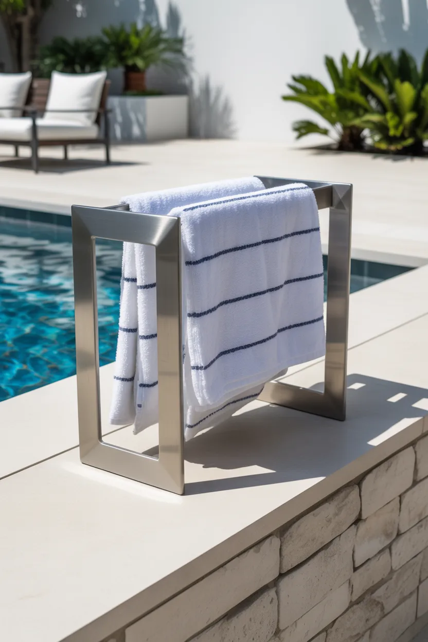 Pool Towel Rack Ideas
