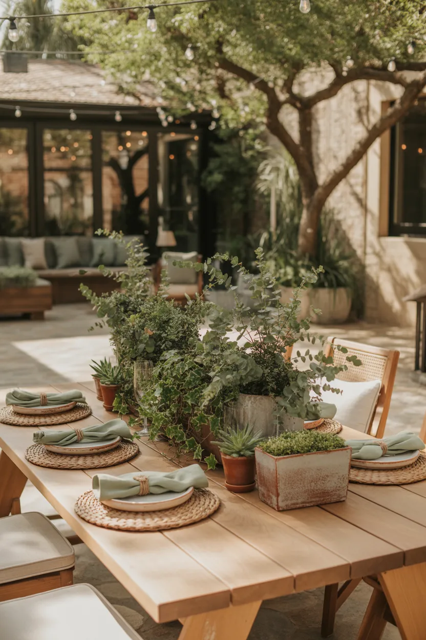 Outdoor Table Decor Ideas