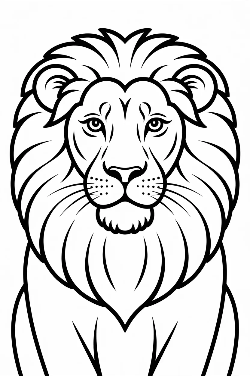 5 Lion coloring pages free printable