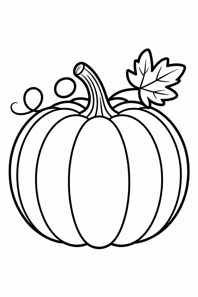 5 Pumpkin coloring pages free printable