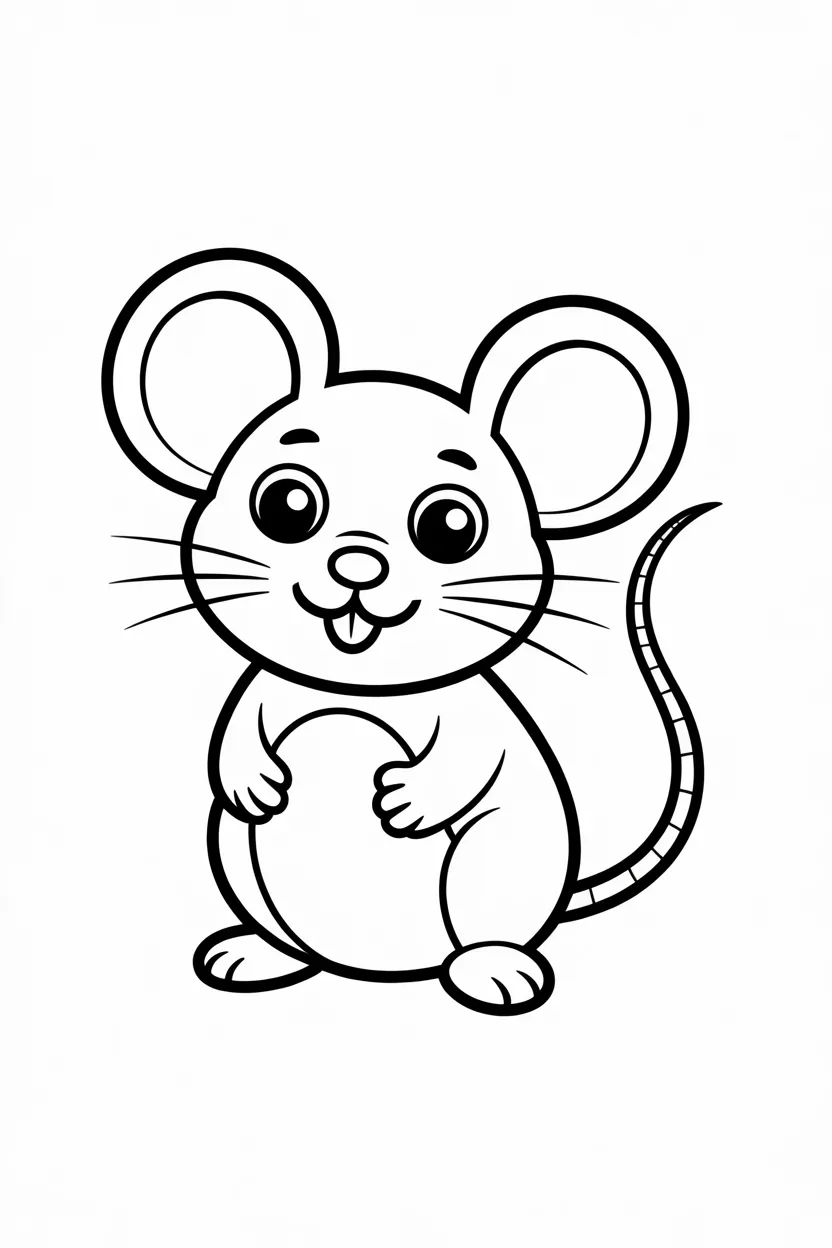 Mouse coloring pages free printable 
