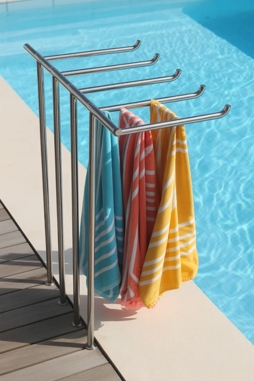 Pool Towel Rack Ideas