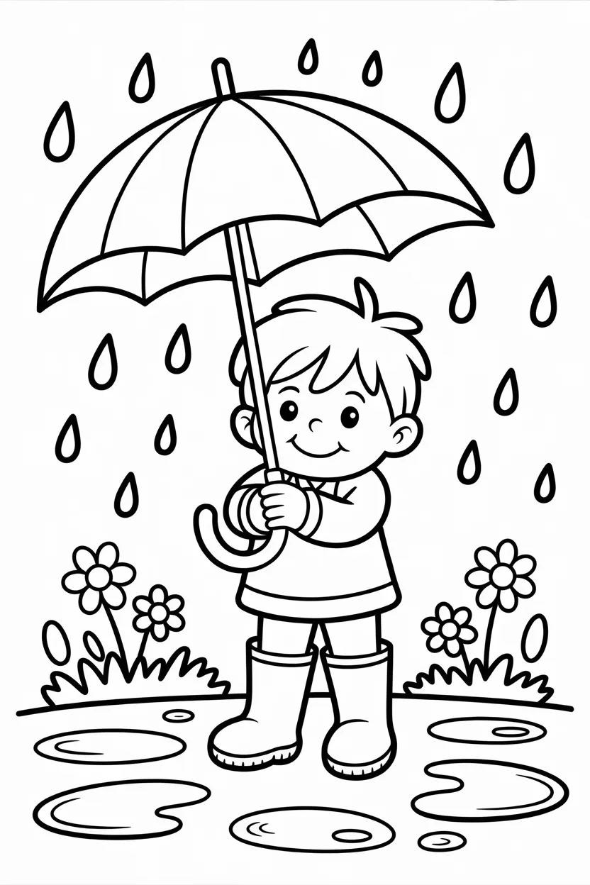 5 Spring coloring pages free printable