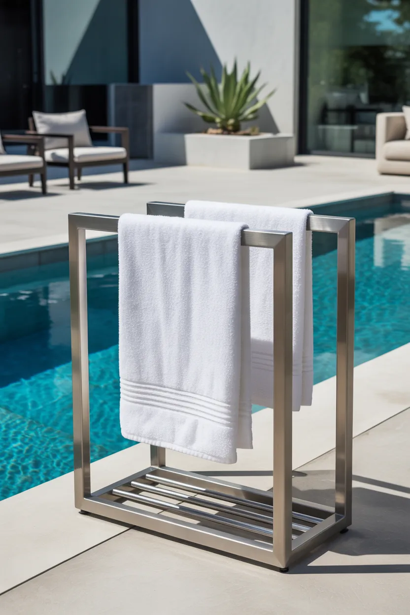 Pool Towel Rack Ideas